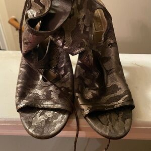 Elegant Brown Open-Toe Women's Shoes